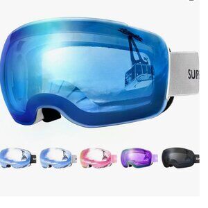 Anti-Fog Snow Snowboard Blue Goggles